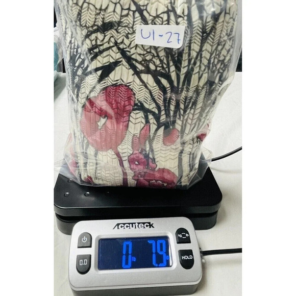 Maggie Sweet Blouse Large Women Floral Tulips Sheer Textured Ribbed Stretch Boho - Picture 9 of 9